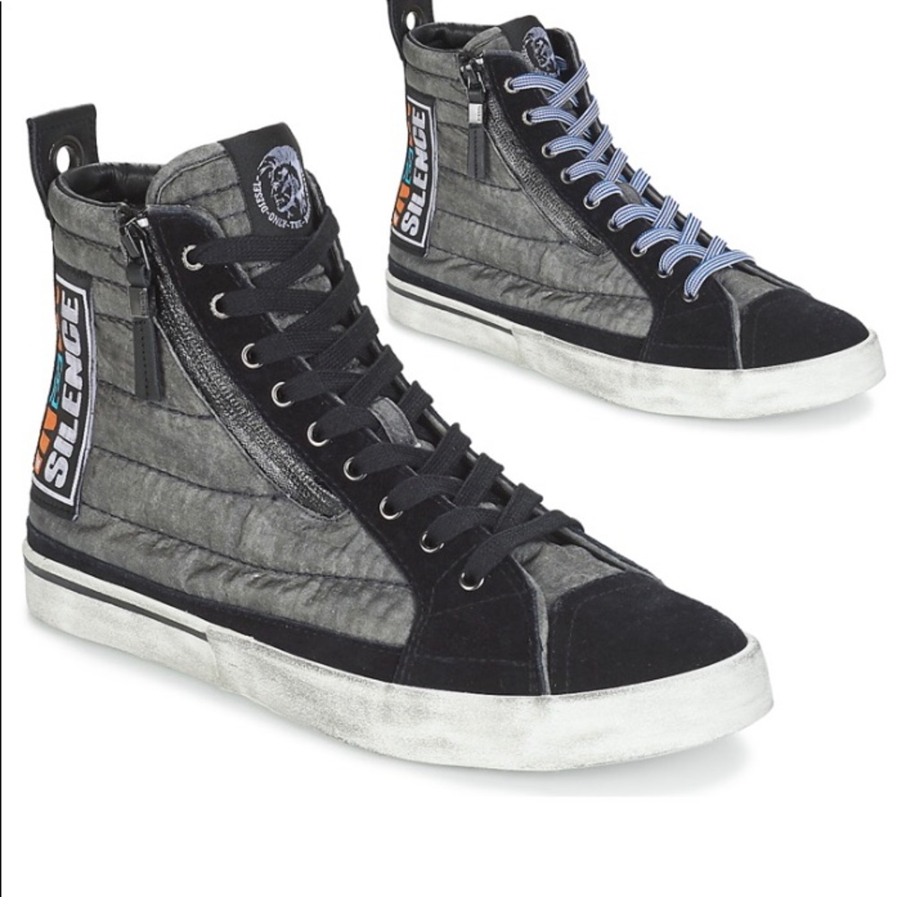 Diesel Gray and Black men’s shoes